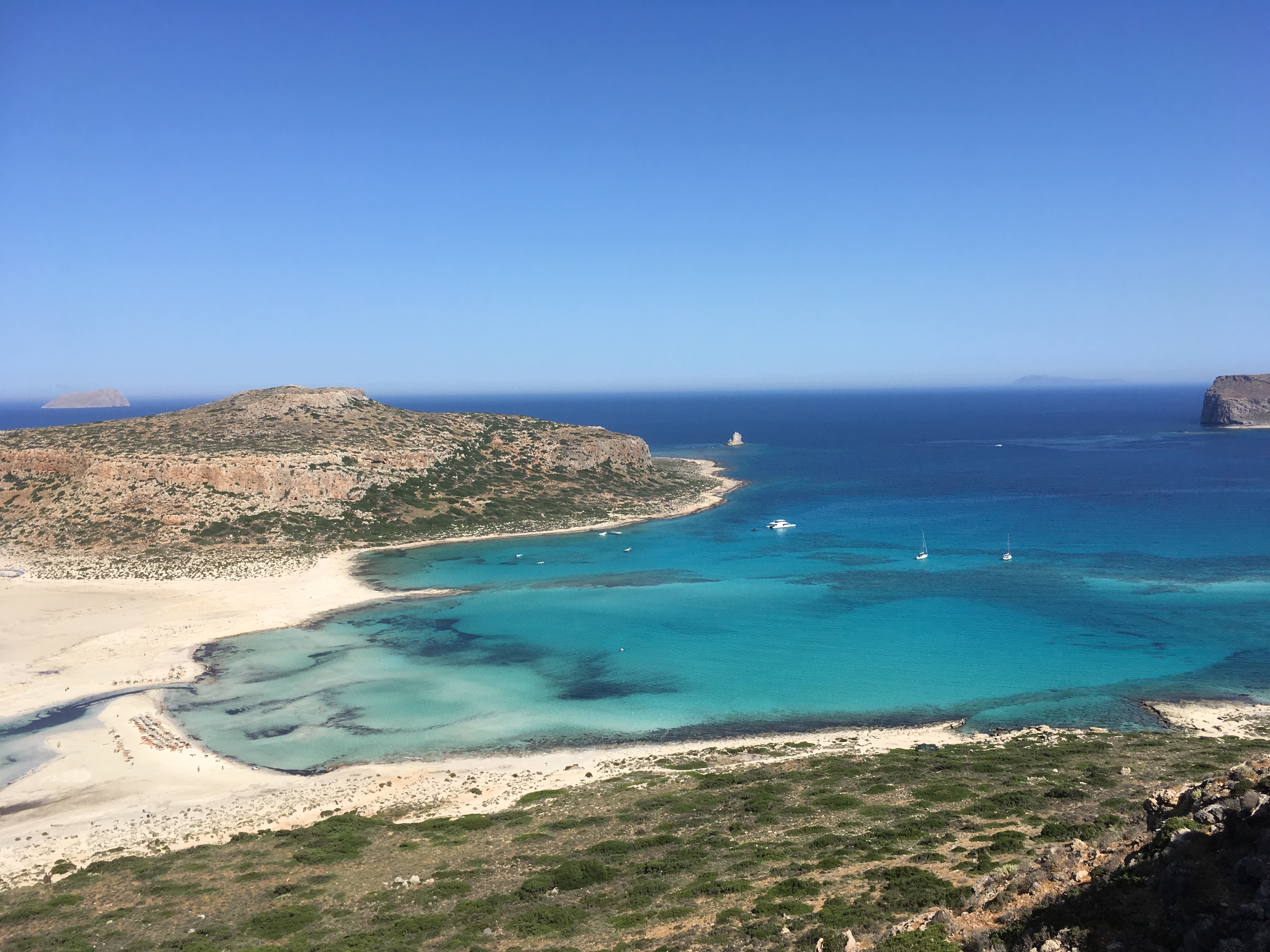 Chania-Kreta: Mit dem Mietwagen durch Westkreta – Low Budget Balos Beach - 30 Blautöne und so schön hier!